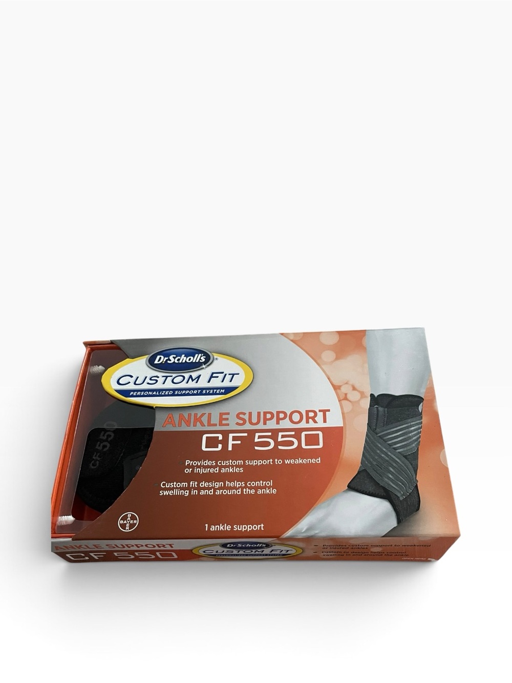 NWT Dr. Scholl's Black Ankle Support CF550 with Gray Straps